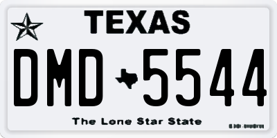 TX license plate DMD5544
