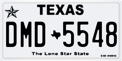 TX license plate DMD5548