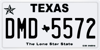 TX license plate DMD5572