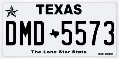 TX license plate DMD5573