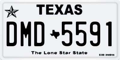 TX license plate DMD5591