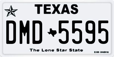 TX license plate DMD5595