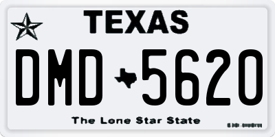 TX license plate DMD5620