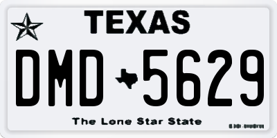 TX license plate DMD5629