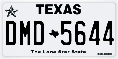 TX license plate DMD5644