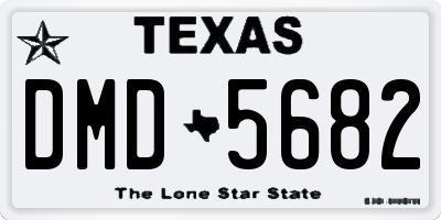 TX license plate DMD5682