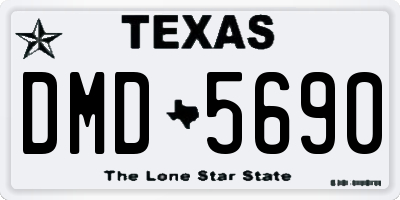 TX license plate DMD5690