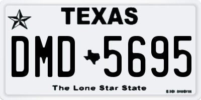 TX license plate DMD5695