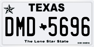 TX license plate DMD5696