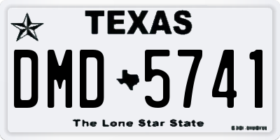 TX license plate DMD5741