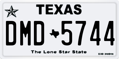 TX license plate DMD5744