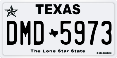 TX license plate DMD5973