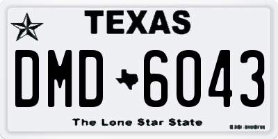 TX license plate DMD6043