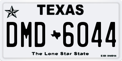 TX license plate DMD6044