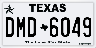 TX license plate DMD6049