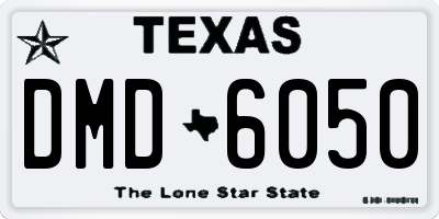 TX license plate DMD6050