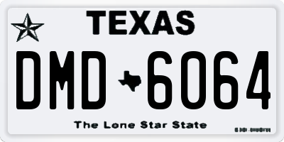 TX license plate DMD6064