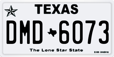 TX license plate DMD6073