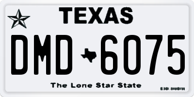 TX license plate DMD6075