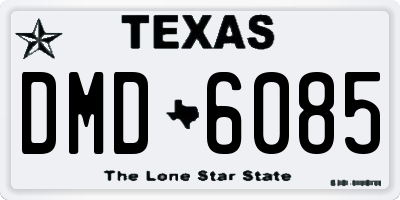 TX license plate DMD6085