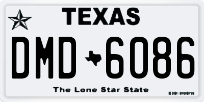 TX license plate DMD6086