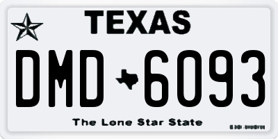 TX license plate DMD6093