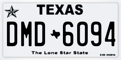 TX license plate DMD6094