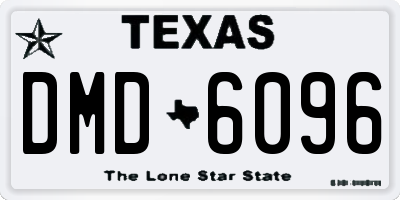 TX license plate DMD6096