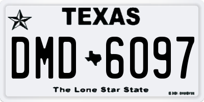 TX license plate DMD6097