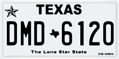 TX license plate DMD6120