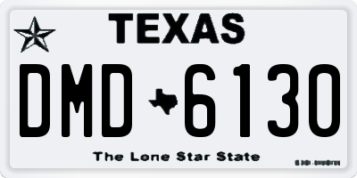 TX license plate DMD6130
