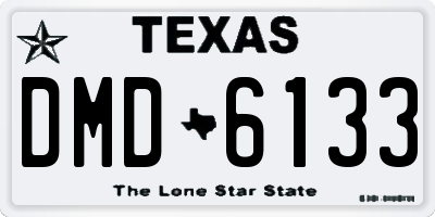 TX license plate DMD6133