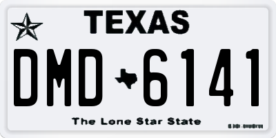 TX license plate DMD6141