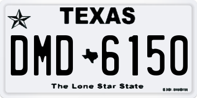 TX license plate DMD6150