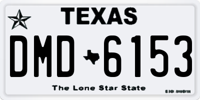 TX license plate DMD6153