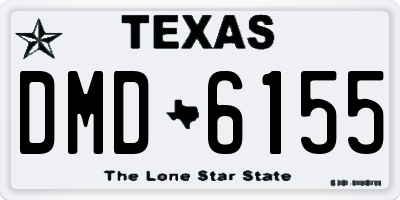 TX license plate DMD6155