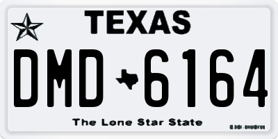 TX license plate DMD6164