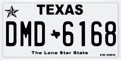 TX license plate DMD6168