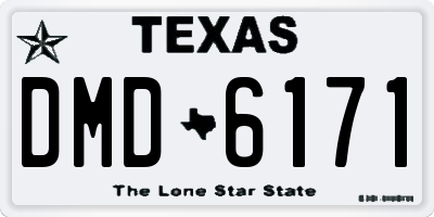 TX license plate DMD6171