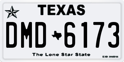 TX license plate DMD6173