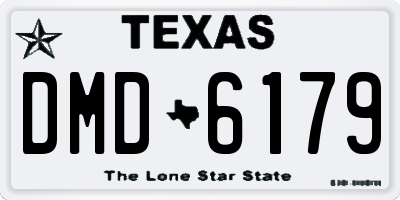 TX license plate DMD6179