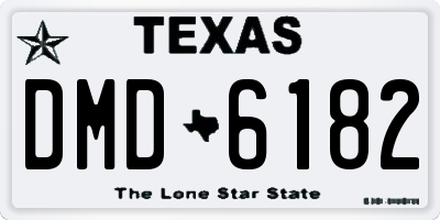 TX license plate DMD6182