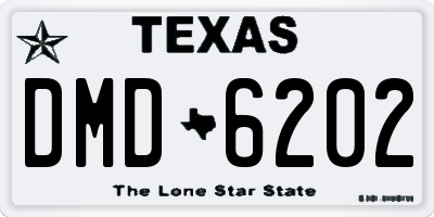 TX license plate DMD6202