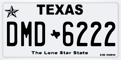 TX license plate DMD6222