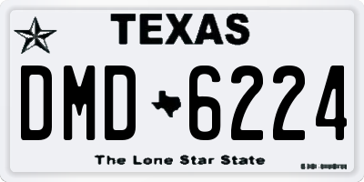 TX license plate DMD6224