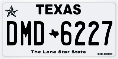 TX license plate DMD6227