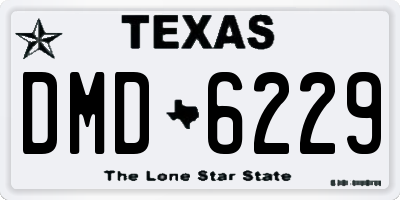 TX license plate DMD6229