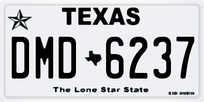 TX license plate DMD6237
