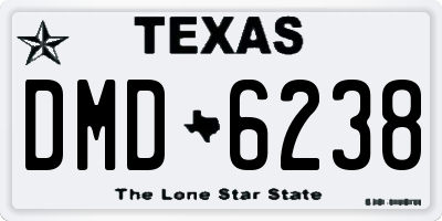 TX license plate DMD6238