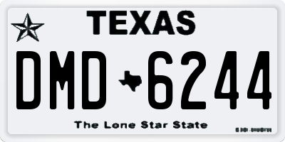 TX license plate DMD6244